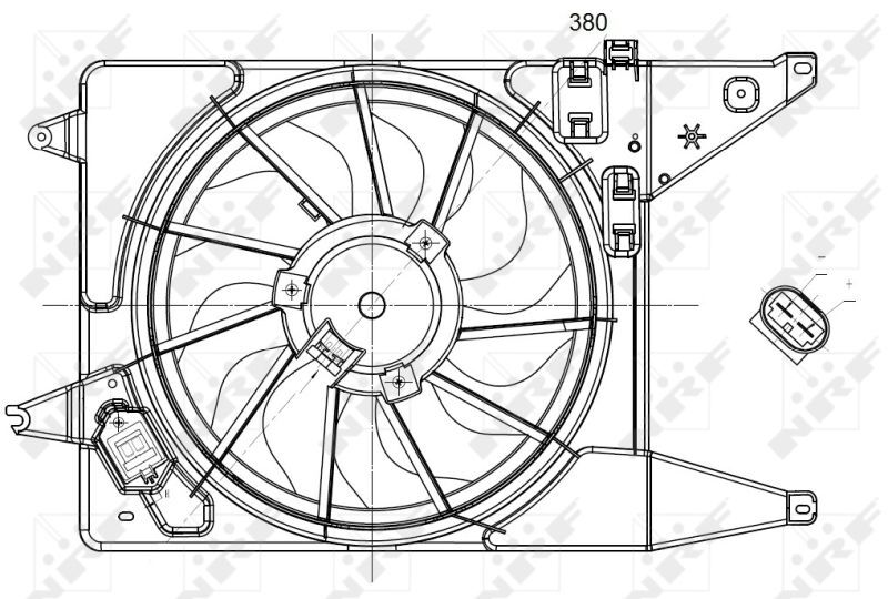 NRF, Ventilateur, refroidissement du moteur