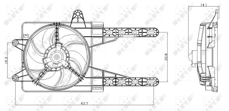 NRF, Ventilateur, refroidissement du moteur