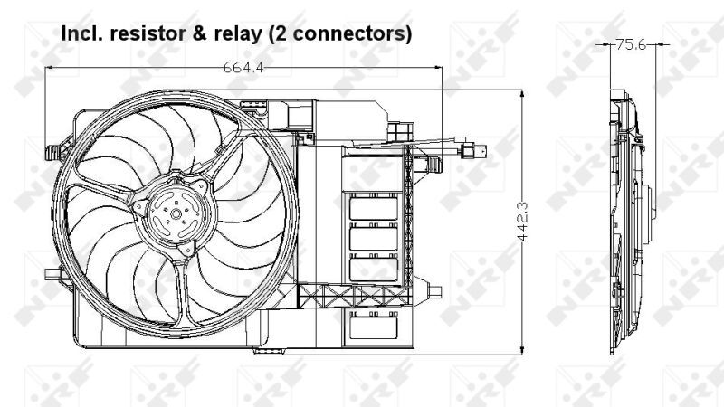 NRF, Ventilateur, refroidissement du moteur