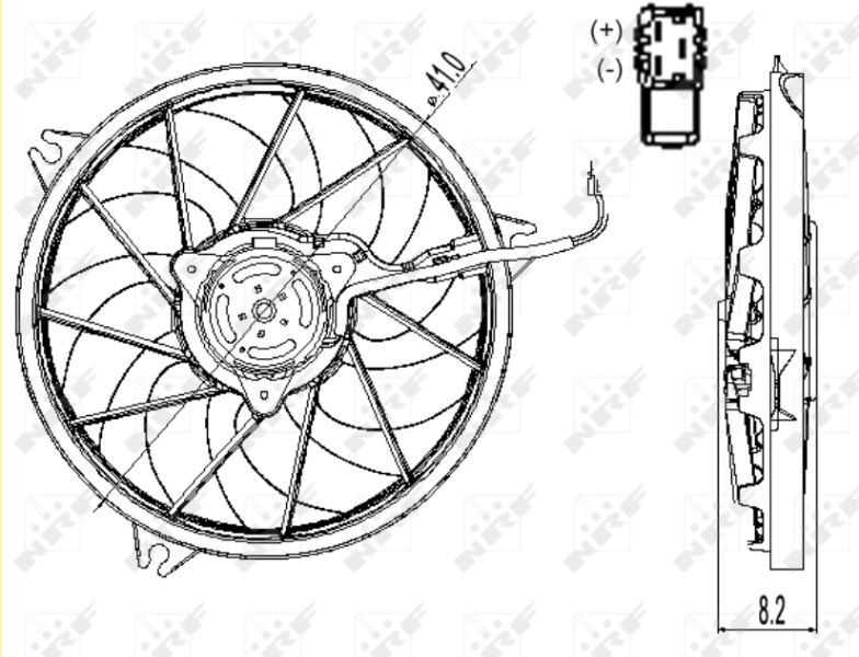 NRF, Ventilateur, refroidissement du moteur