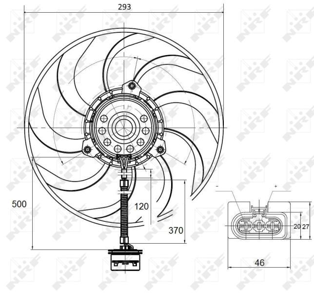 NRF, Ventilateur, refroidissement du moteur