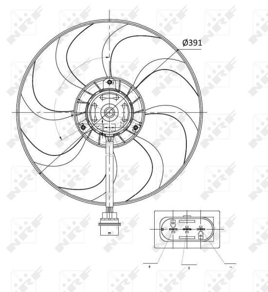 NRF, Ventilateur, refroidissement du moteur