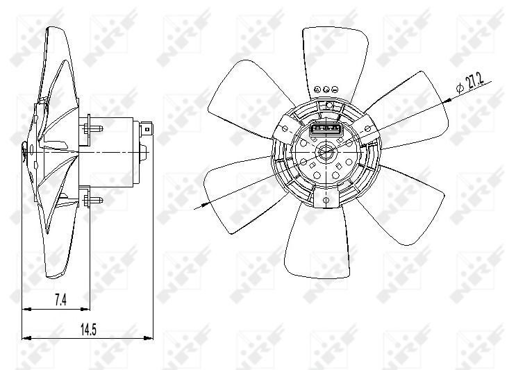 NRF, Ventilateur, refroidissement du moteur