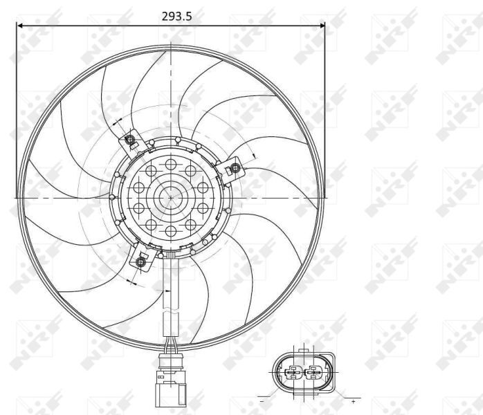 NRF, Ventilateur, refroidissement du moteur