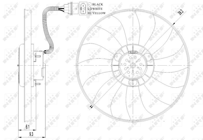 NRF, Ventilateur, refroidissement du moteur