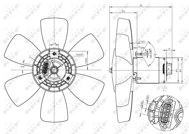 NRF, Ventilateur, refroidissement du moteur