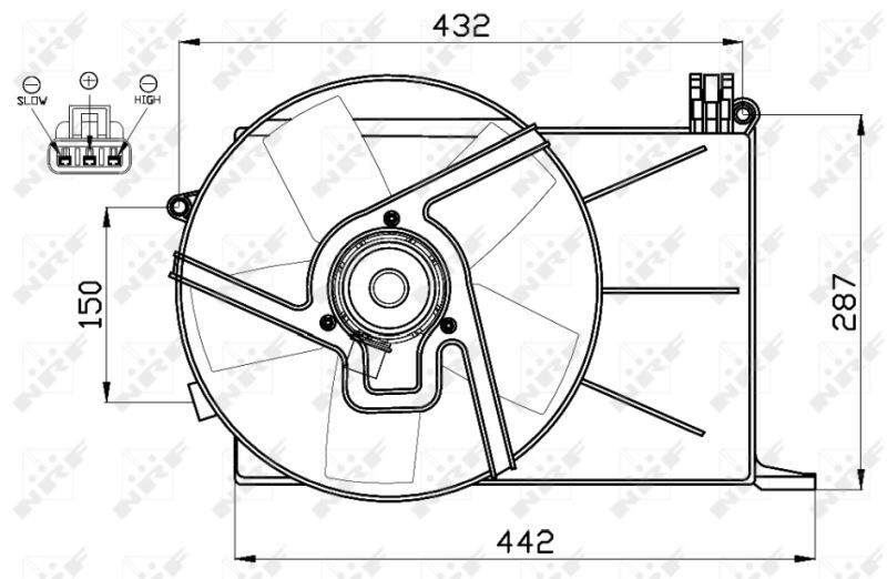 NRF, Ventilateur, refroidissement du moteur