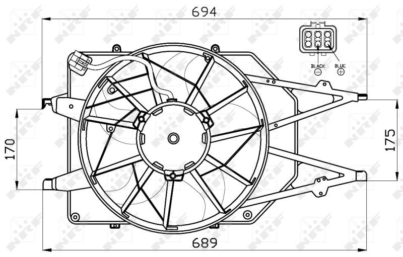 NRF, Ventilateur, refroidissement du moteur