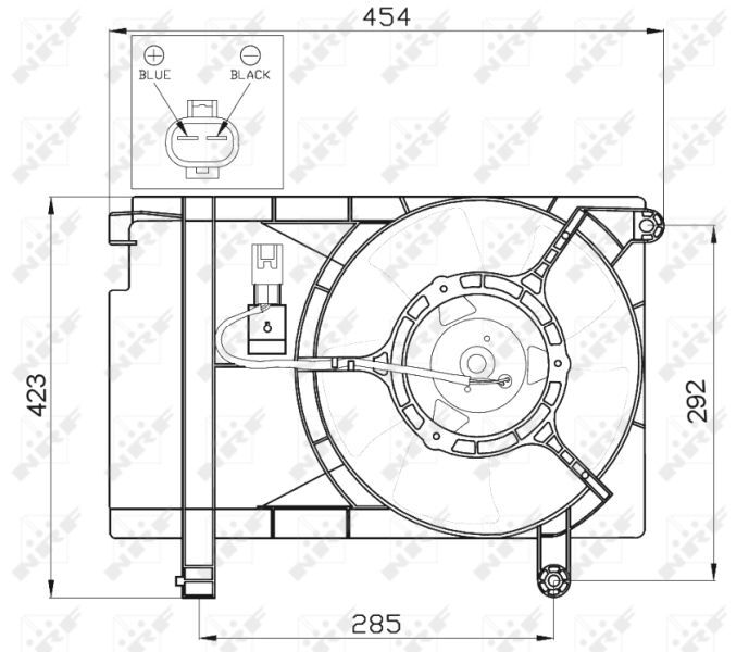 NRF, Ventilateur, refroidissement du moteur