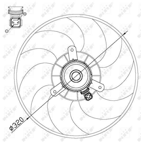 NRF, Ventilateur, refroidissement du moteur