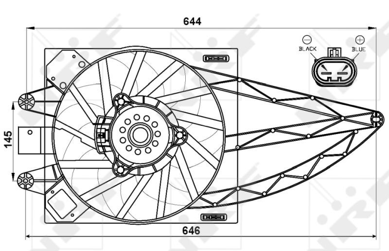 NRF, Ventilateur, refroidissement du moteur