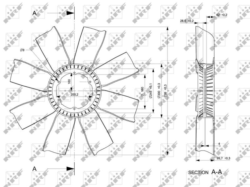 NRF, Roue du souffleur, refroidissementdu moteur