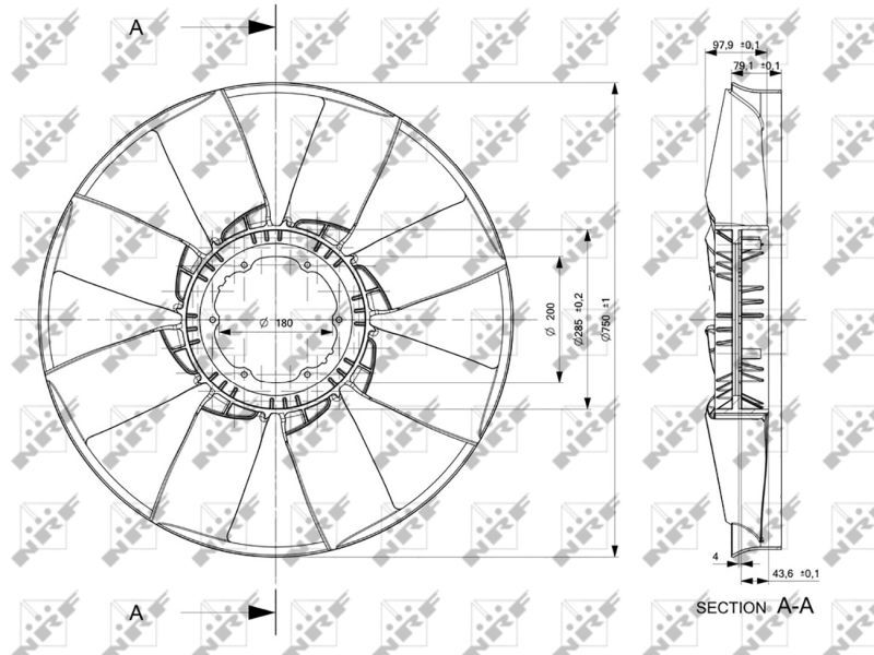 NRF, Roue du souffleur, refroidissementdu moteur