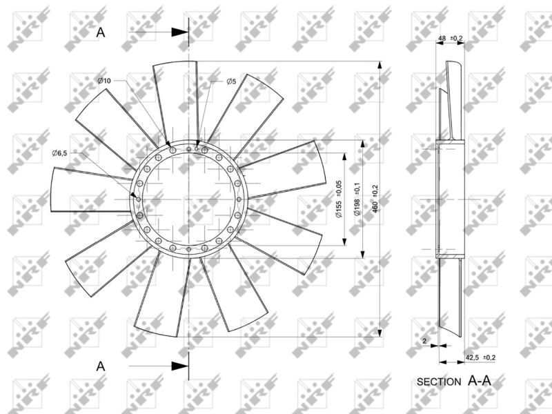 NRF, Roue du souffleur, refroidissementdu moteur