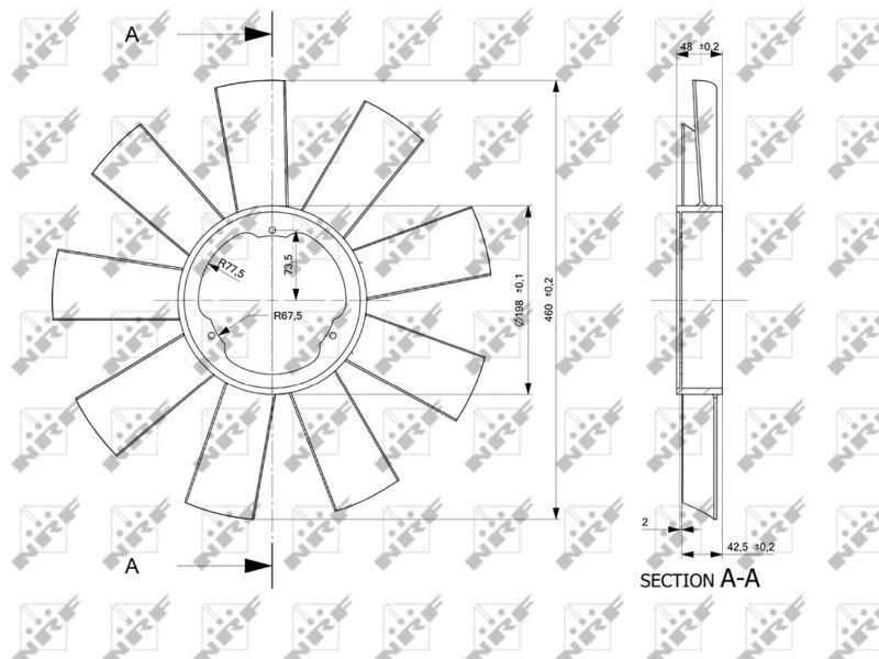 NRF, Roue du souffleur, refroidissementdu moteur