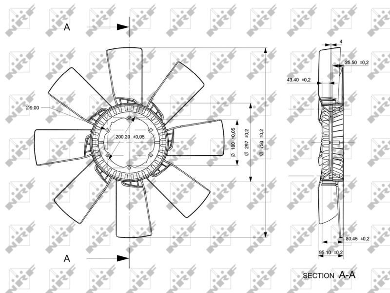 NRF, Roue du souffleur, refroidissementdu moteur