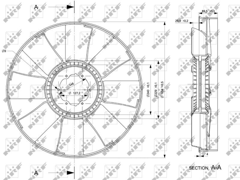 NRF, Roue du souffleur, refroidissementdu moteur