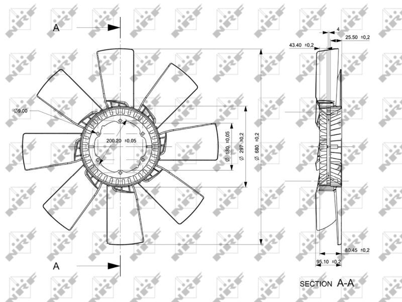 NRF, Roue du souffleur, refroidissementdu moteur