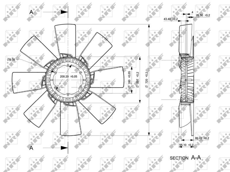 NRF, Roue du souffleur, refroidissementdu moteur