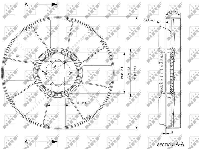 NRF, Roue du souffleur, refroidissementdu moteur