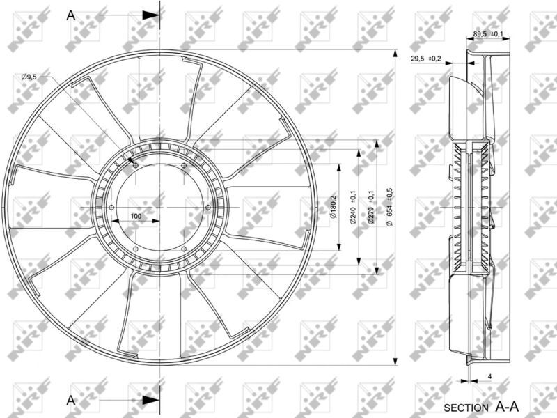 NRF, Roue du souffleur, refroidissementdu moteur