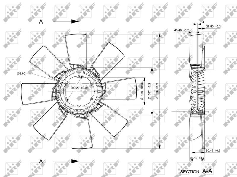 NRF, Roue du souffleur, refroidissementdu moteur