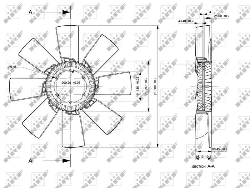 NRF, Roue du souffleur, refroidissementdu moteur