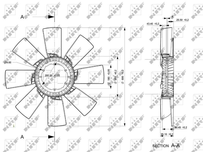 NRF, Roue du souffleur, refroidissementdu moteur