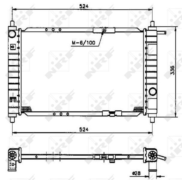 NRF, Radiateur, refroidissement du moteur