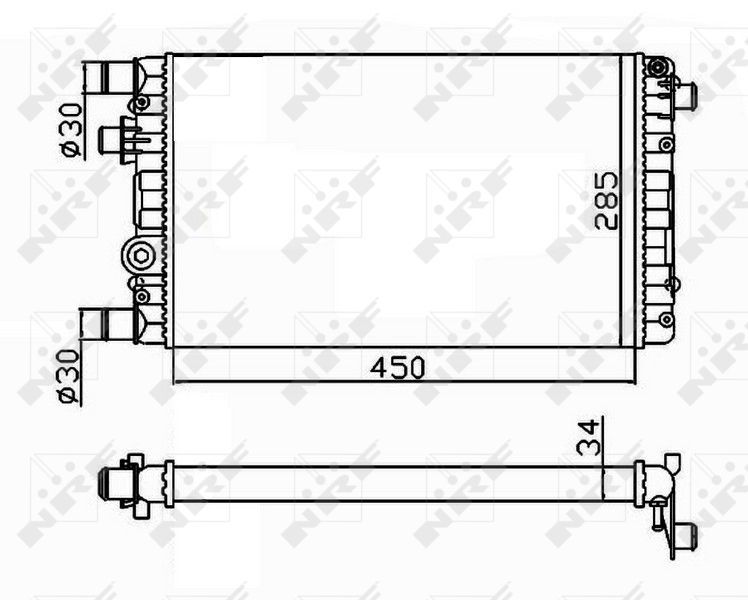 NRF, Radiateur, refroidissement du moteur