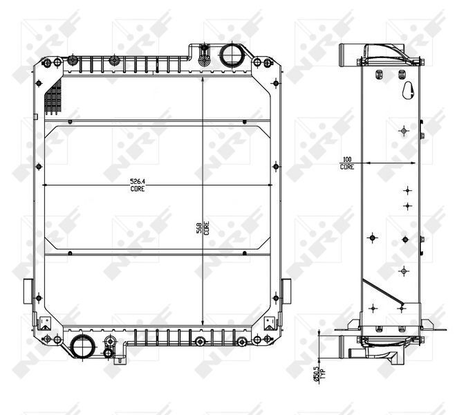 NRF, Radiateur, refroidissement du moteur