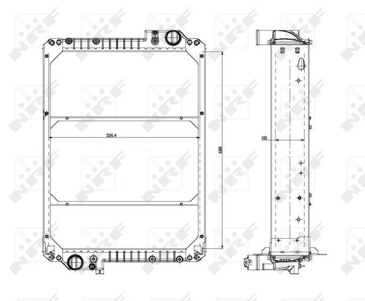 NRF, Radiateur, refroidissement du moteur