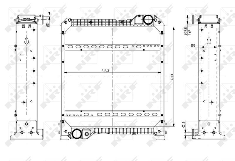 NRF, Radiateur, refroidissement du moteur