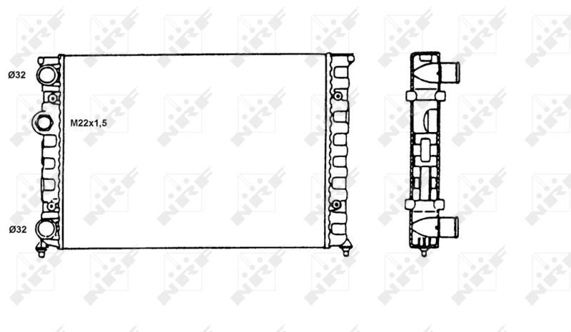 NRF, Radiateur, refroidissement du moteur