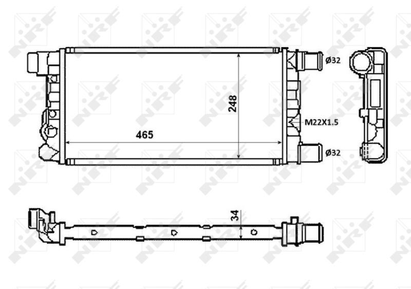 NRF, Radiateur, refroidissement du moteur