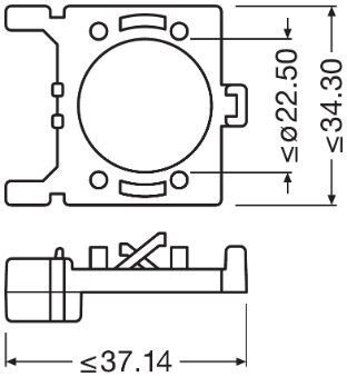 OSRAM, Douille de lampe, projecteur principal