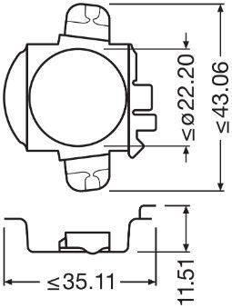 OSRAM, Douille de lampe, projecteur principal