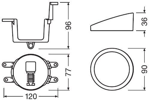 OSRAM, Support, phare antibrouillard