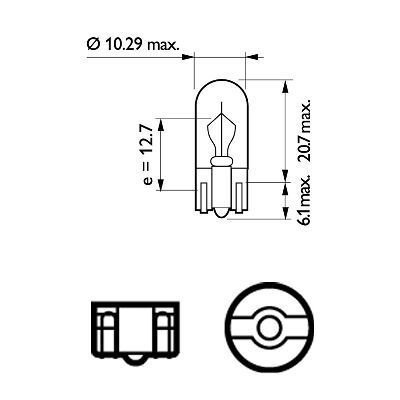 PHILIPS, Ampoule, feu de recul