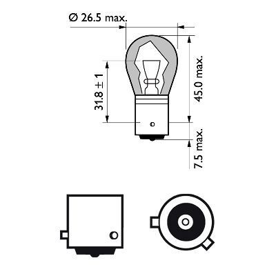 PHILIPS, Ampoule, feu clignotant