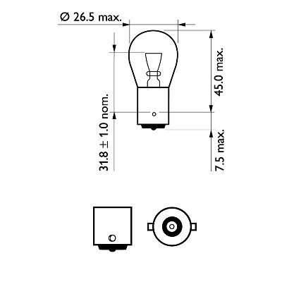 PHILIPS, Ampoule, feu clignotant