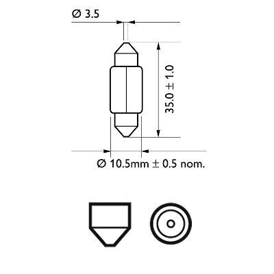 PHILIPS, Ampoule, feu éclaireur de plaque