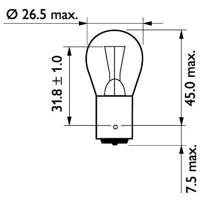 PHILIPS, Ampoule, feu clignotant