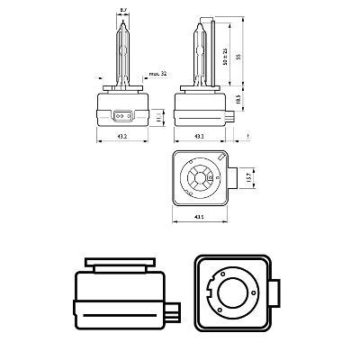 PHILIPS, Ampoule, projecteur longue portée