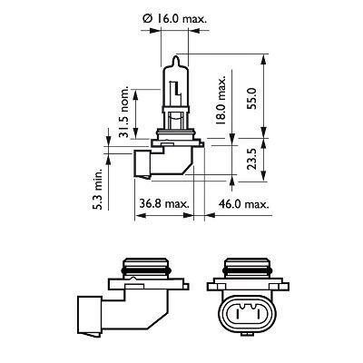 PHILIPS, Ampoule, projecteur longue portée