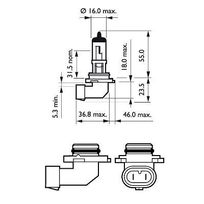 PHILIPS, Ampoule, projecteur longue portée