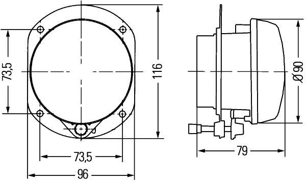 HELLA, Projecteur antibrouillard