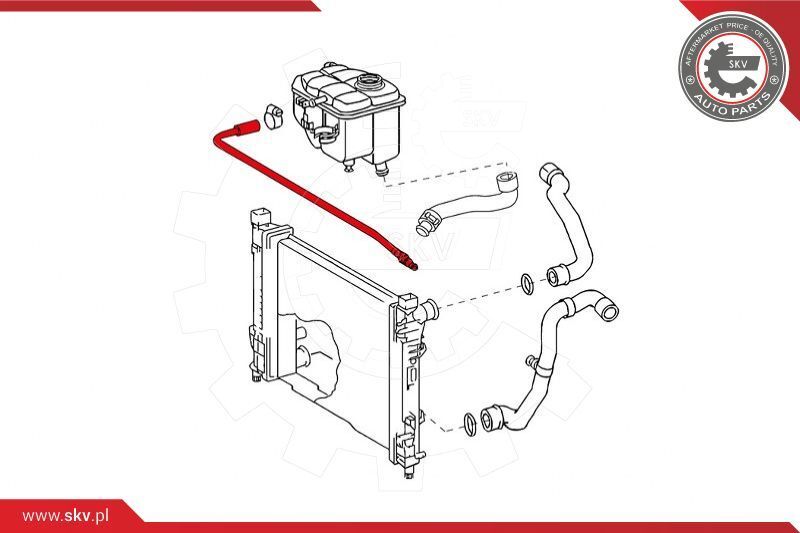 ESEN SKV, Tube d'écoulement , vase d'expansion