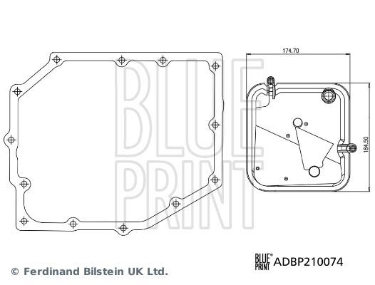 BLUE PRINT, Kit de filtre hydraulique, boîte automatique