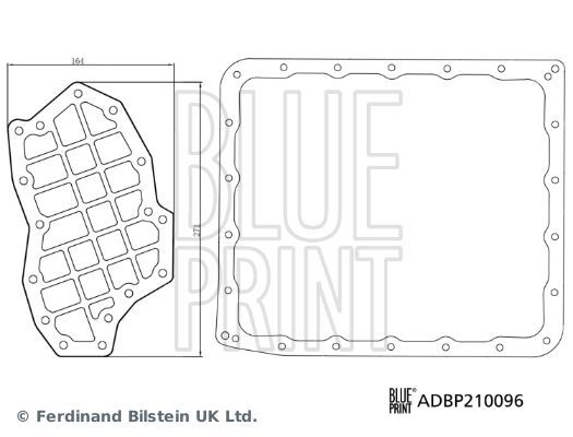 BLUE PRINT, Kit de filtre hydraulique, boîte automatique